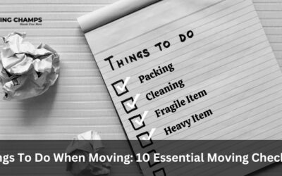 Blog 4 Things To Do When Moving To A new Home: 10 Essential Moving Checklist