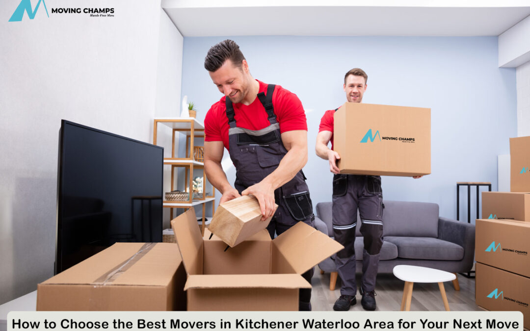 Movers in Kitchener Waterloo Area